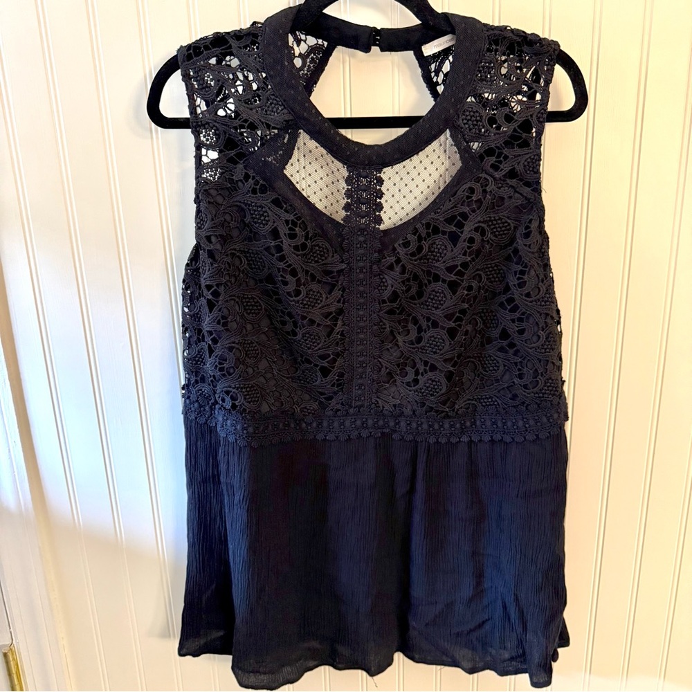Maurices black Lace Blouse